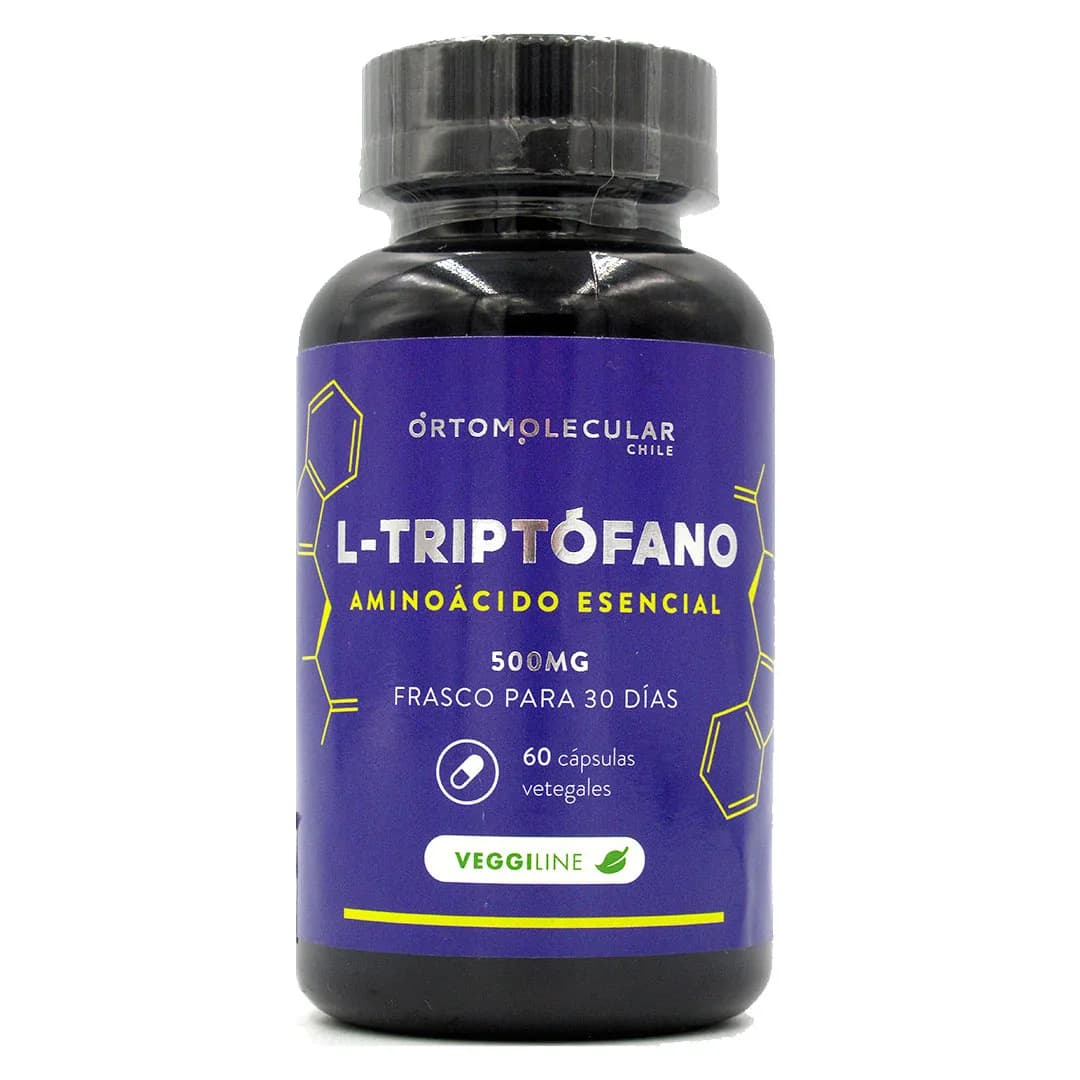 L-Triptofano Aminoacido Esencial 500 mg Vegano 60 capsulas vegetales