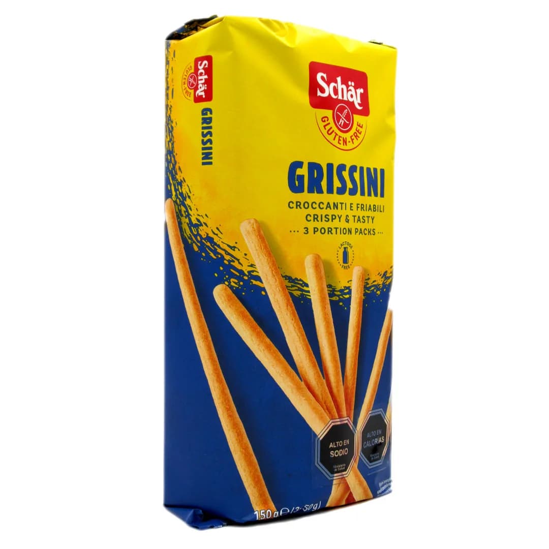 Snack Grissini Palitos de Pan Salado Libre de Gluten 150 gr