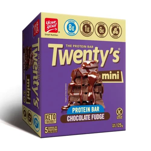 Pack 5 Barra de Proteína Twentys Chocolate Fudge 25 grs