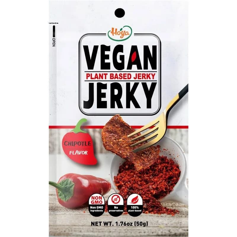 Jerky Vegano sabor Chipotle 50 grs