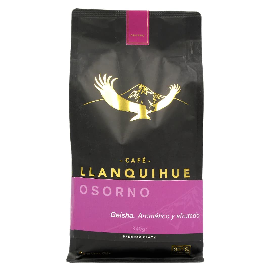 Café Premium Black en Grano «Osorno», 340 grs