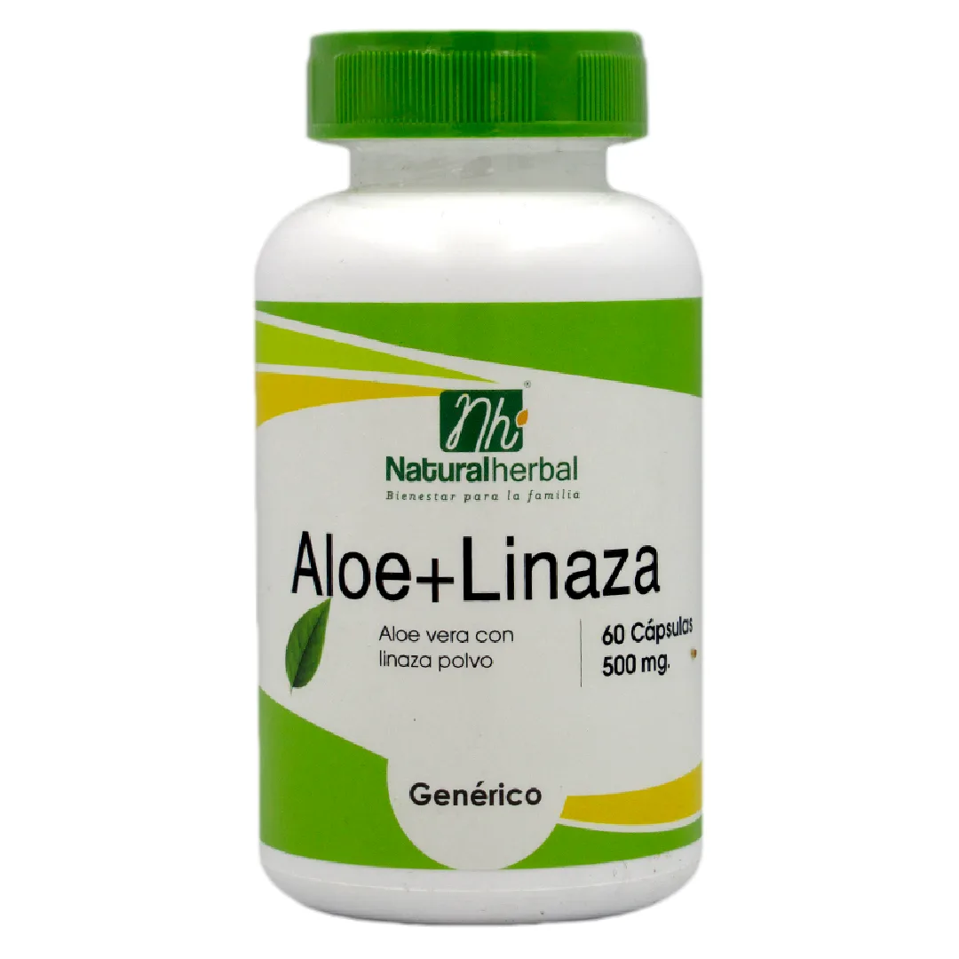 Aloe Vera + Linaza 60 capsulas