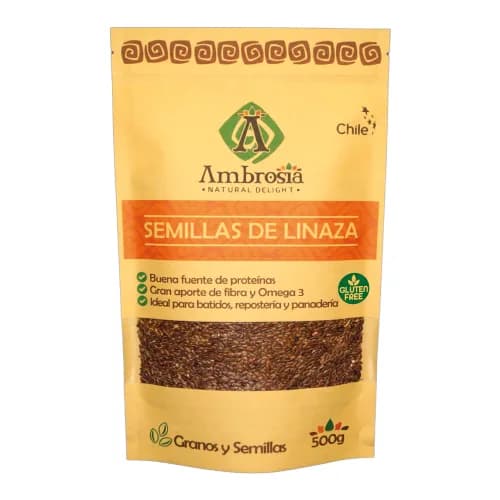 Semilla de Linaza Libre de Gluten 500 grs