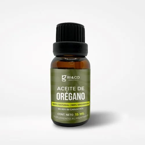 Aceite de Oregano Puro 100% Orgánico sin gluten vegano 15 ml