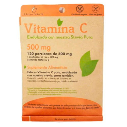 Vitamina C 120 porciones de 500 mg