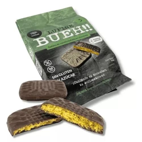 Galletas bueh!! vainilla con baño chocolate 30 g