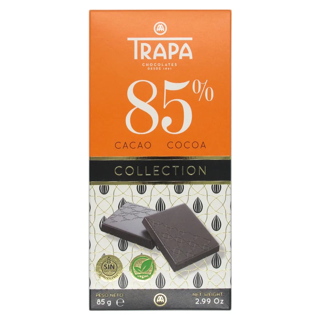 Barra de Chocolate 85% Cacao Collection Sin Gluten Vegano 85 gr