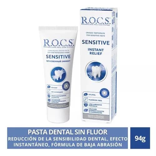 Pasta de Dientes Vegano sin gluten SENSITIVE «INSTANT RELIEF», 94 g