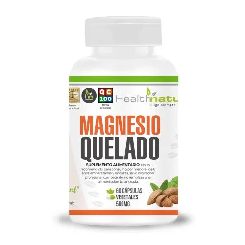 Magnesio Quelado 60 Capsulas Libre de Gluten