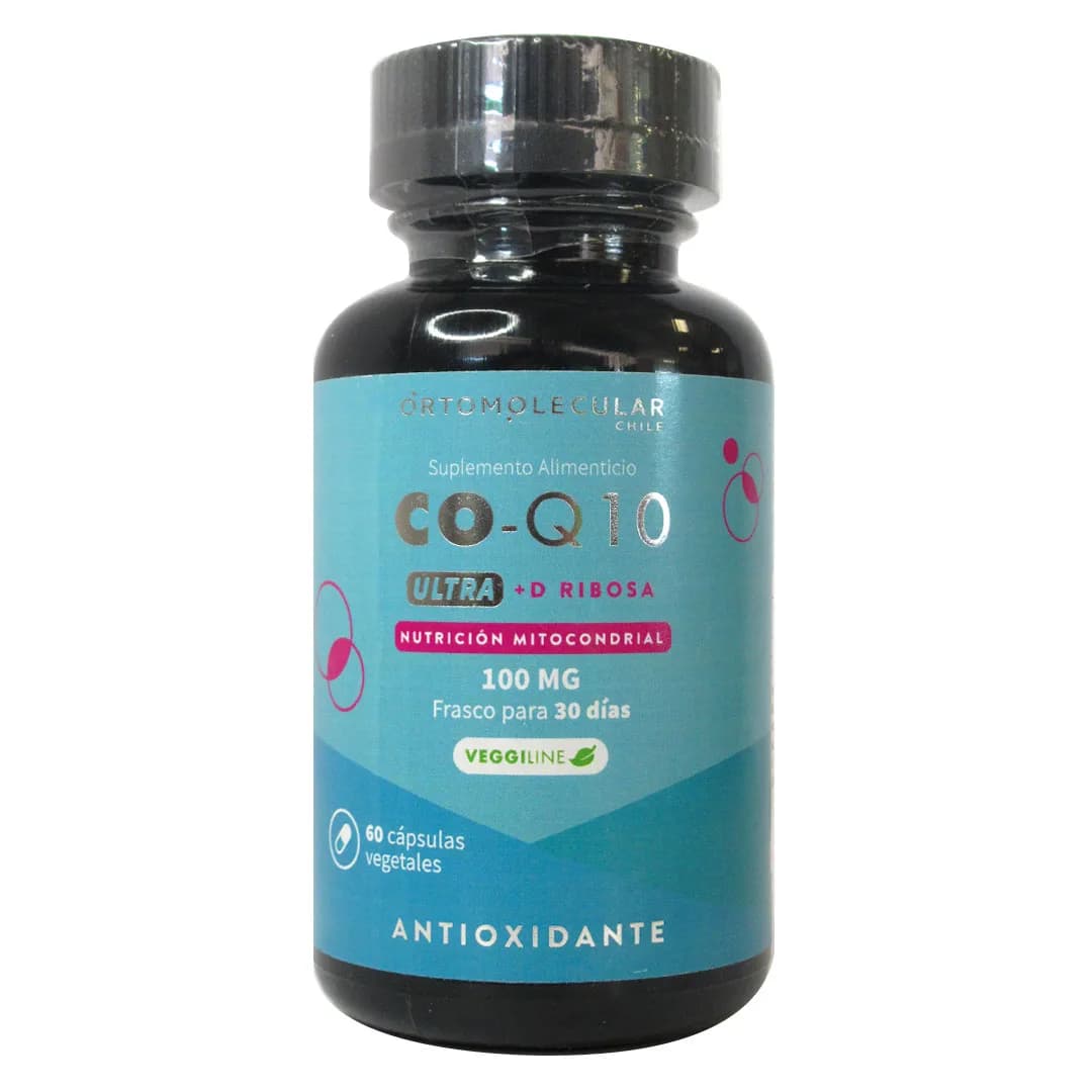 Coenzima Q10 Ultra + D Ribosa 100 mg 60 capsulas