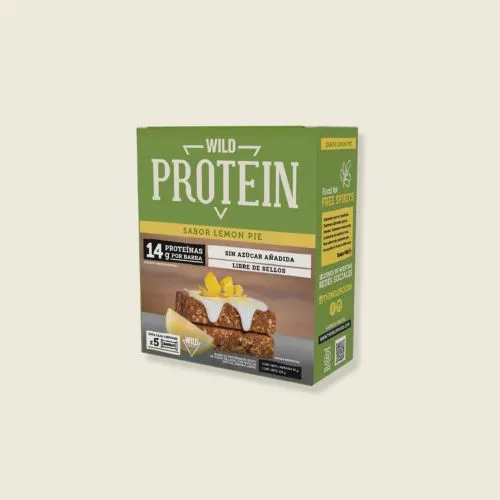Caja de 5 Barras de Proteína Sabor Pie de Limón 225 grs