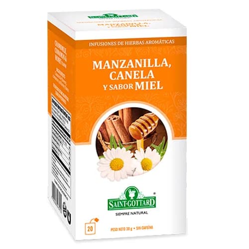 Infusión de Hierbas Manzanilla Canela Miel 20 bolsas