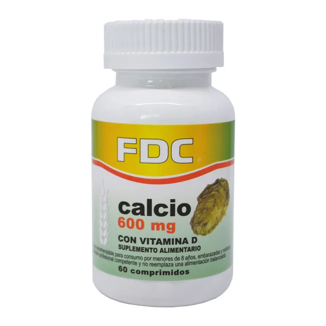Calcio 600 mg + Vit. D 60 comprimidos