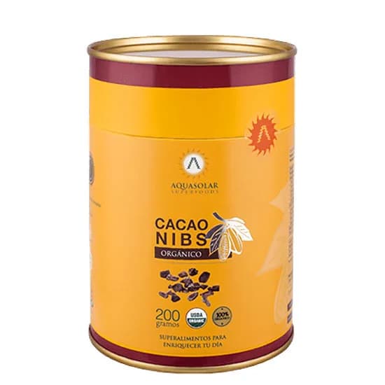 Nibs de Cacao 100% Orgánicos libre de Glúten 200 Grs