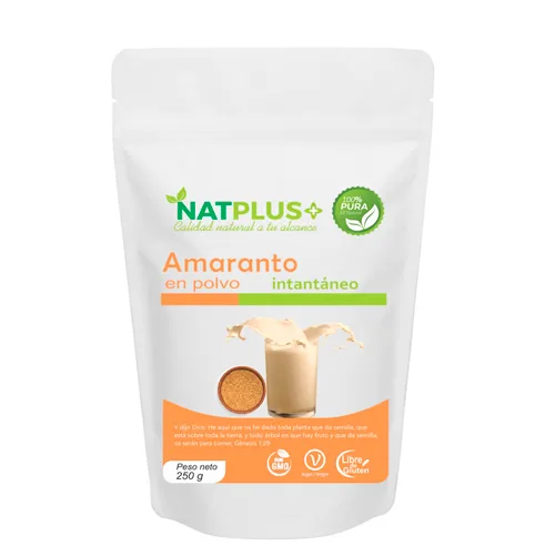 Amaranto en Polvo Instantáneo Libre de Glúten 250 Grs