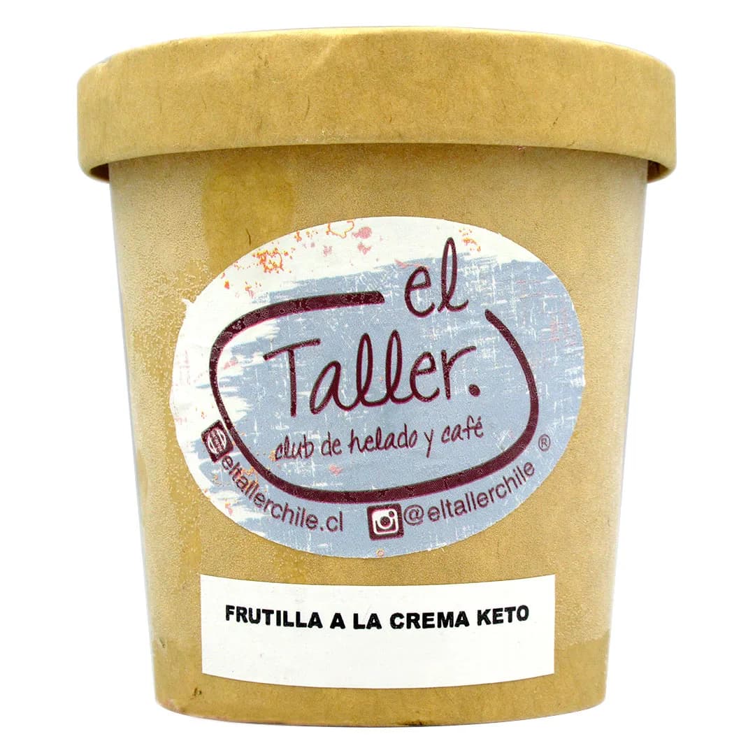 Helado Keto Sabor Frutilla a la Crema 453 ml