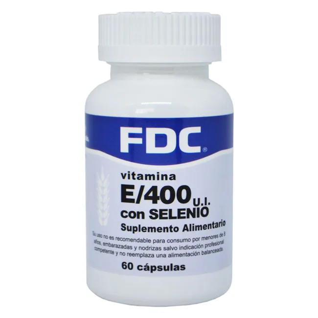 Vitamina E 400 U.I. con Selenio 60 cápsulas
