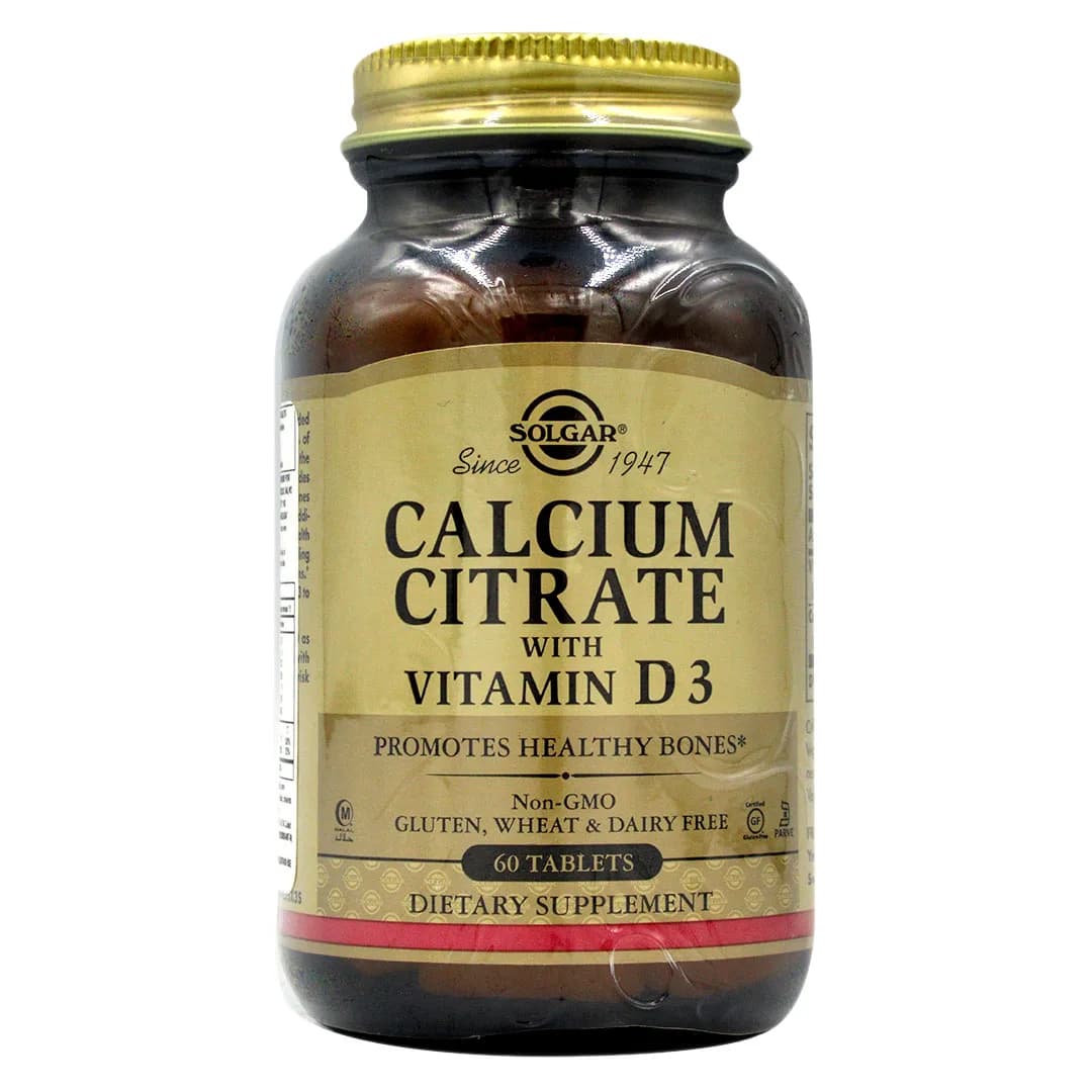 Calcio Citrato Con Vitamina D Sin Gluten 60 Tabletas