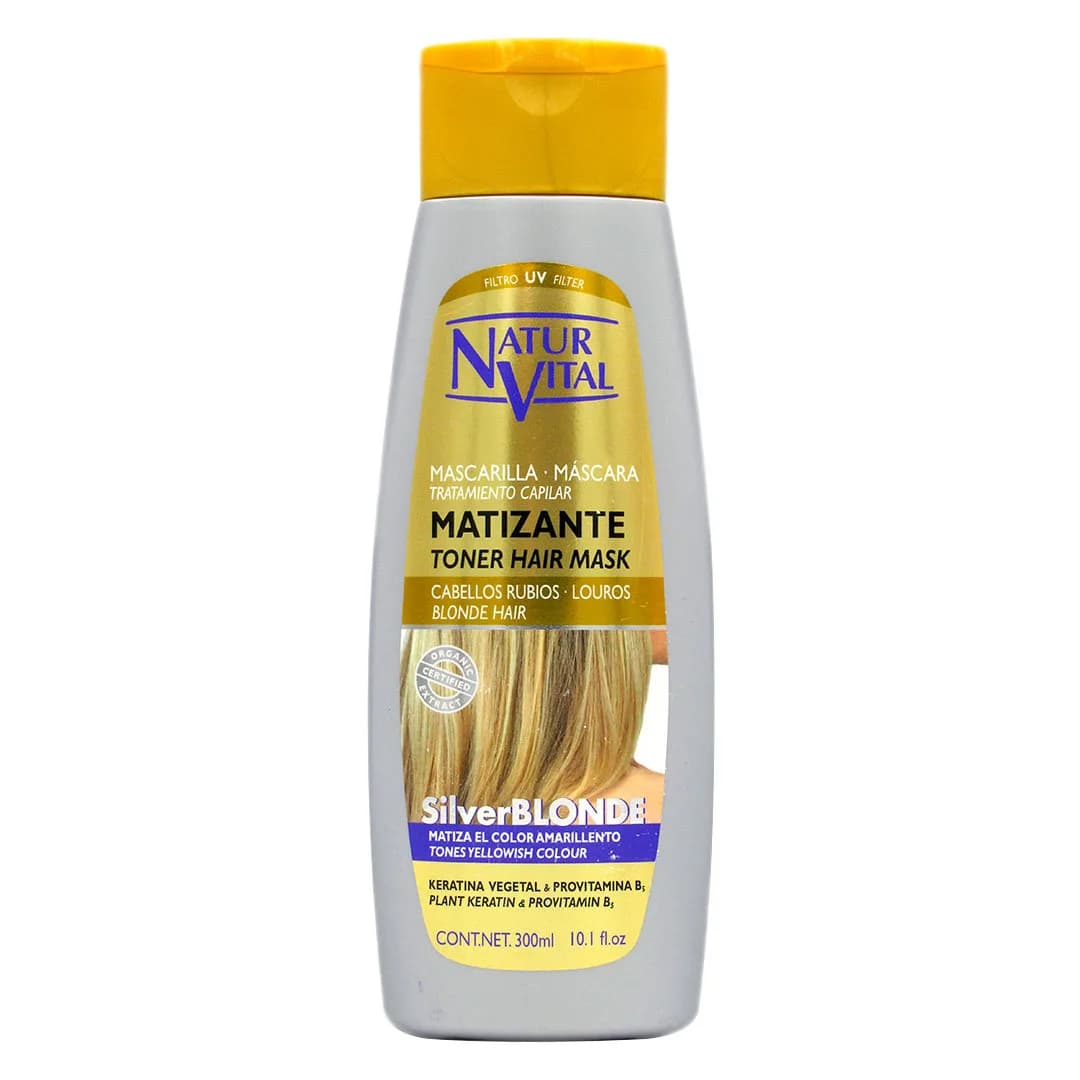 Mascarilla Matizante Silver blondeCabellos Rubios 300ml