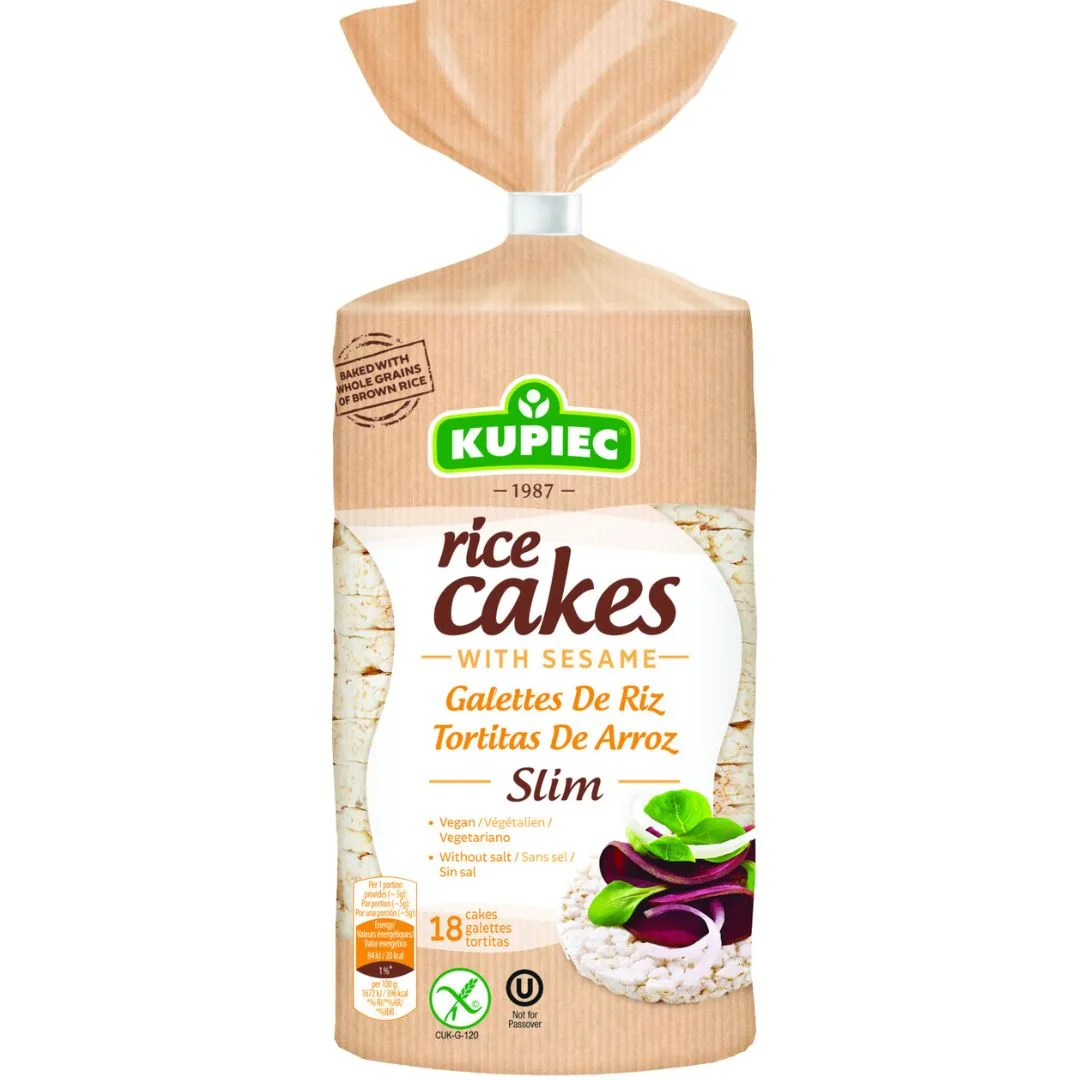 Galleta de Arroz y Sésamo Vegana sin gluten 90 grs