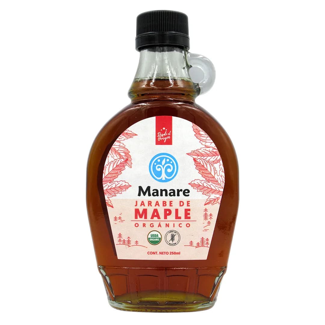 Jarabe de Maple Orgánico Sin Gluten 250 ml