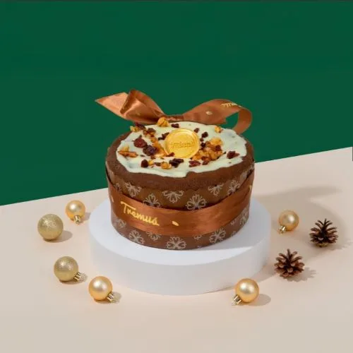Pan de Pascua Glaseado con Mix de Frutos Secos, Keto, Sin Azúcar Añadida, 520 g