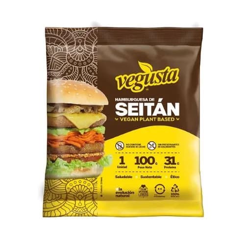 Hamburguesa Seitan Und. 100 grs