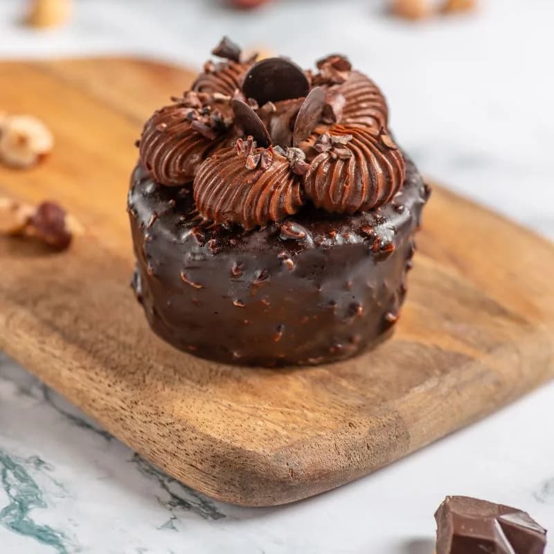 Pack de Cupcakes Doble Chocolate, sin Azúcar, Keto 2 Un