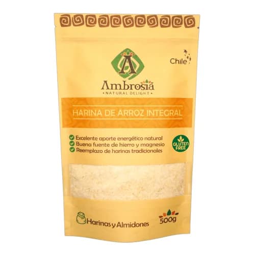 Harina de Arroz Integral Libre de gluten 500 grs
