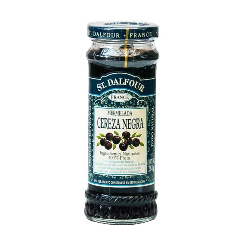 Mermelada de Cereza Negra 100% fruta sin azúcar añadida 284 grs