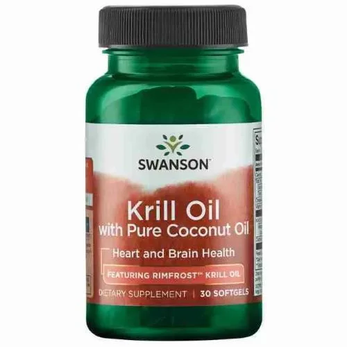 Aceite de Krill de 500 mg con aceite puro de coco 30 capsulas