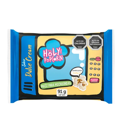 Palomitas de Maíz para Microondas Sabor Dulce Cream 91 grs