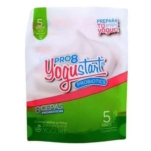 Cultivo Lácteo fortificado con Probioticos sobre 5 sachet